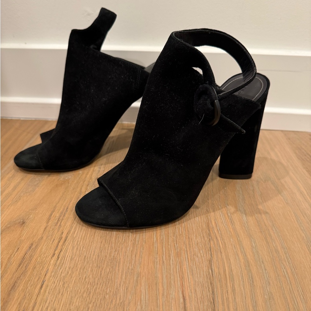 Kendall & Kylie Black Open-Toe Heels